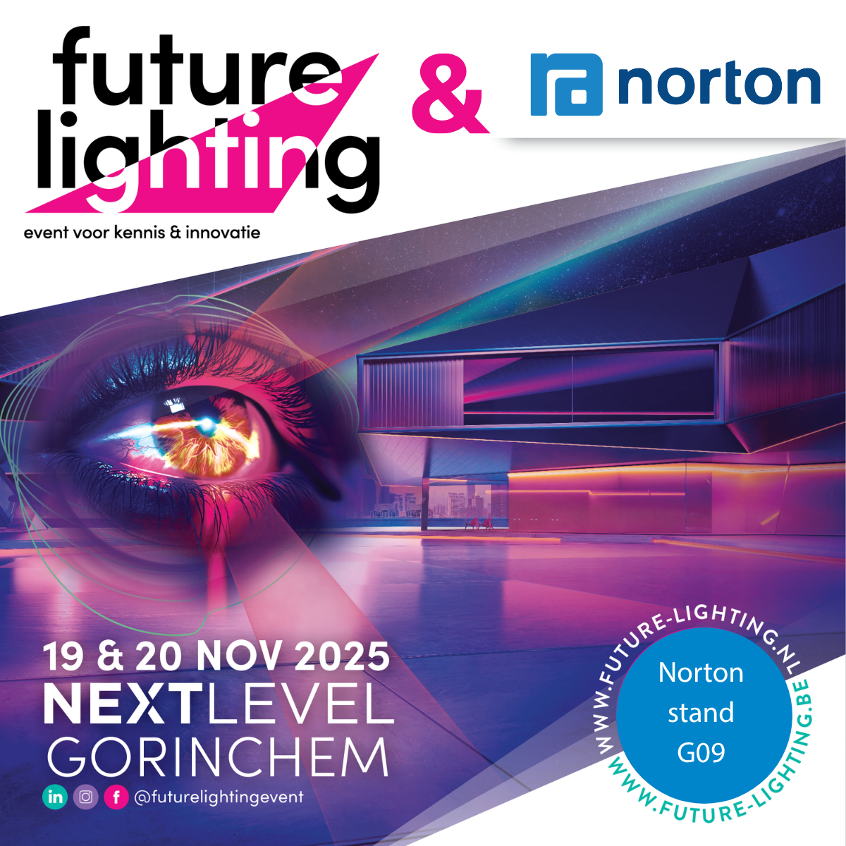 Deze herfst zijn wij aanwezig op Future Lighting