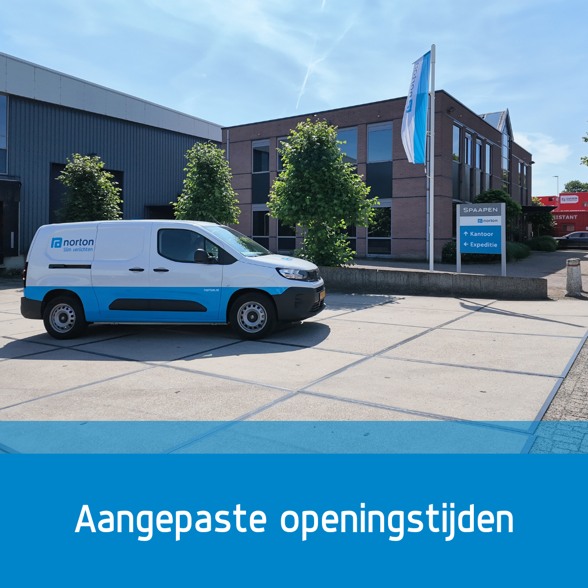 Aangepaste openingstijden vanwege de weersomstandigheden